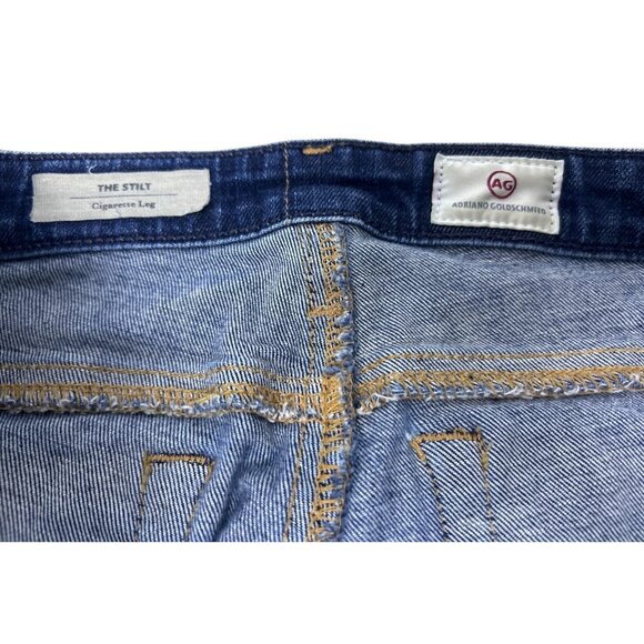 Adriano Goldschmied Women's 29R The Stilt Jeans Premium Cigarette Leg Denim - Picture 3 of 10